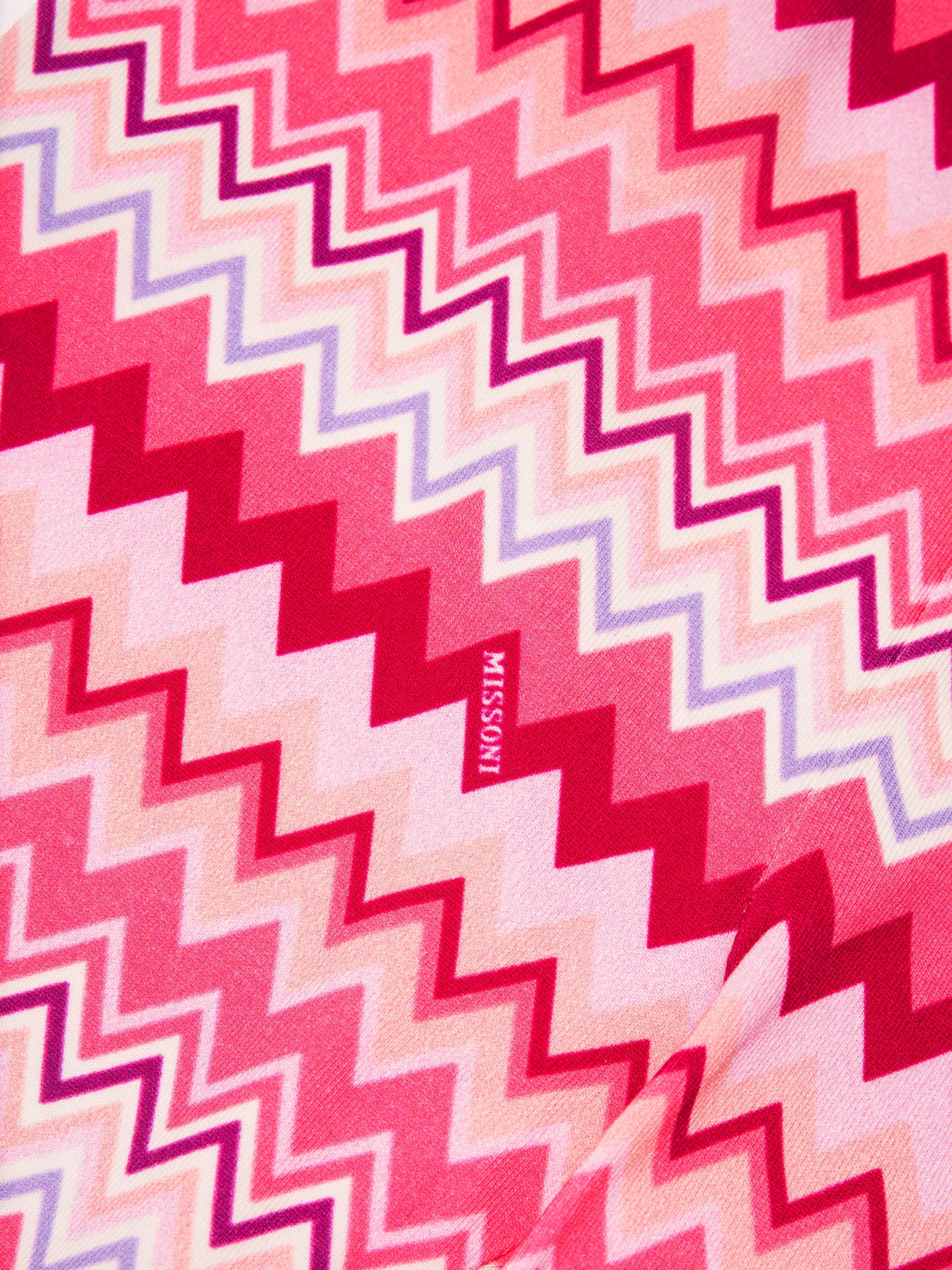 Missoni Girls Zig Zag Leggings in Pink