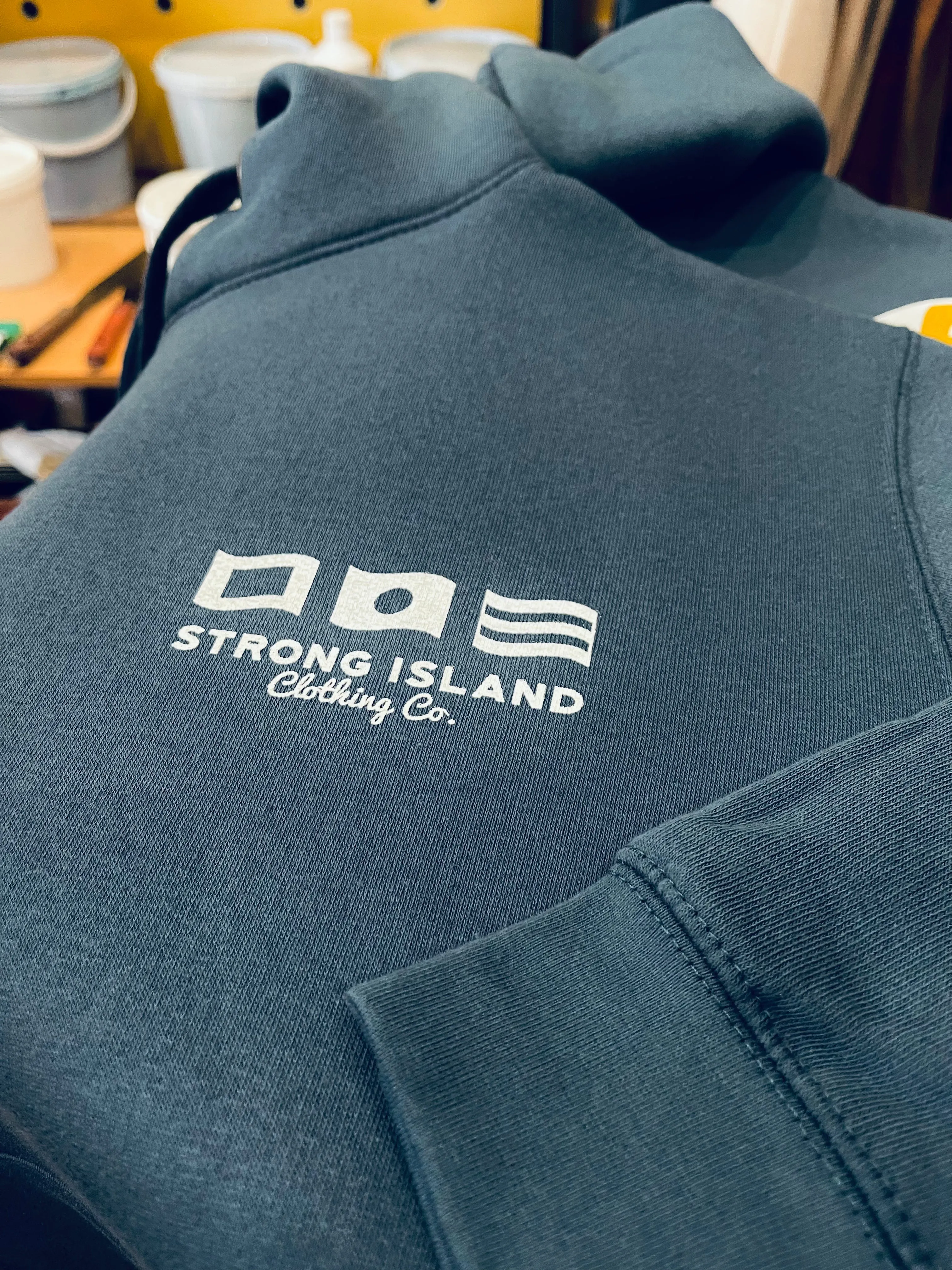 Never Not Working // Premium Unisex Hoodie - Petrol Blue