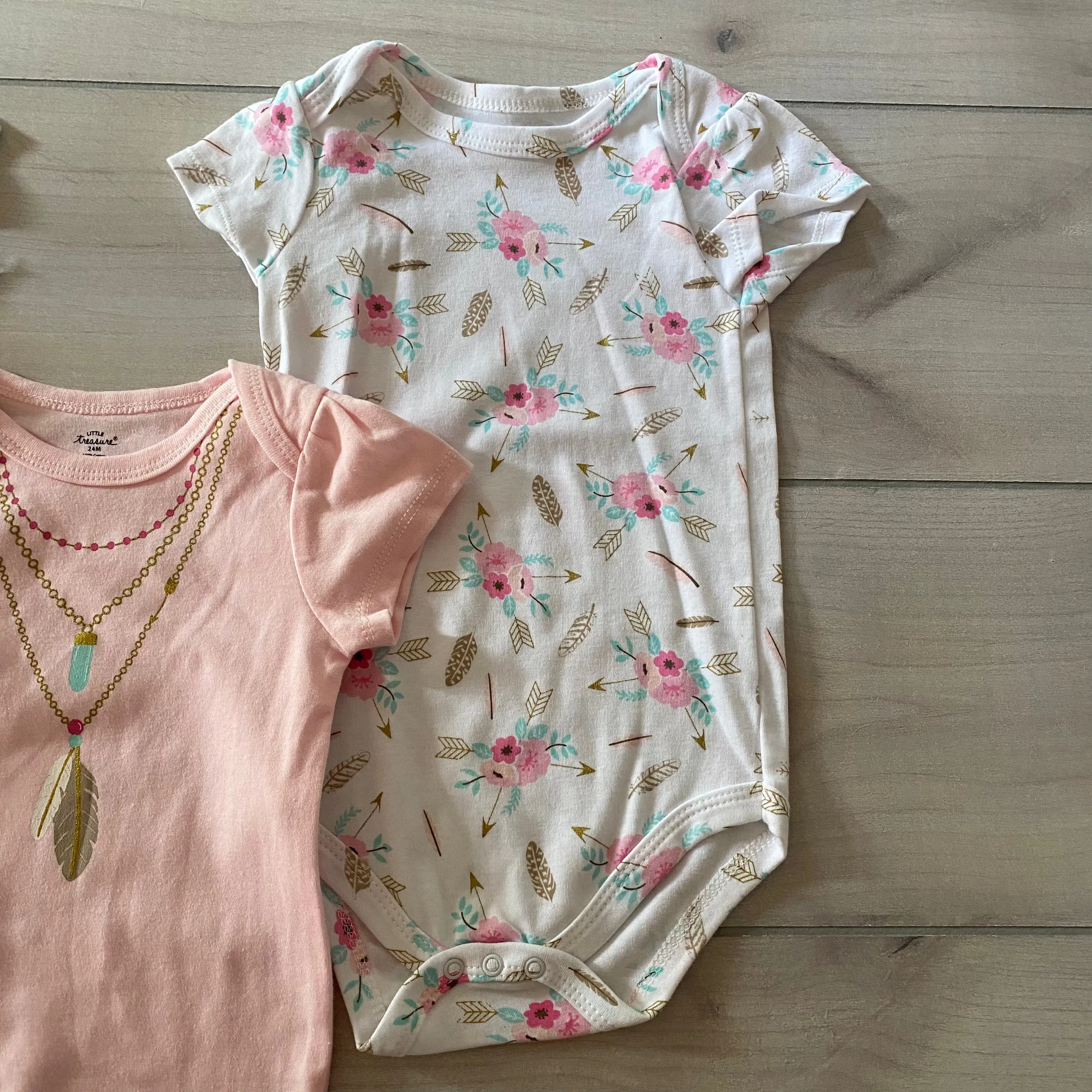 NEW Little Treasure 3 Piece Bodysuit Bundle