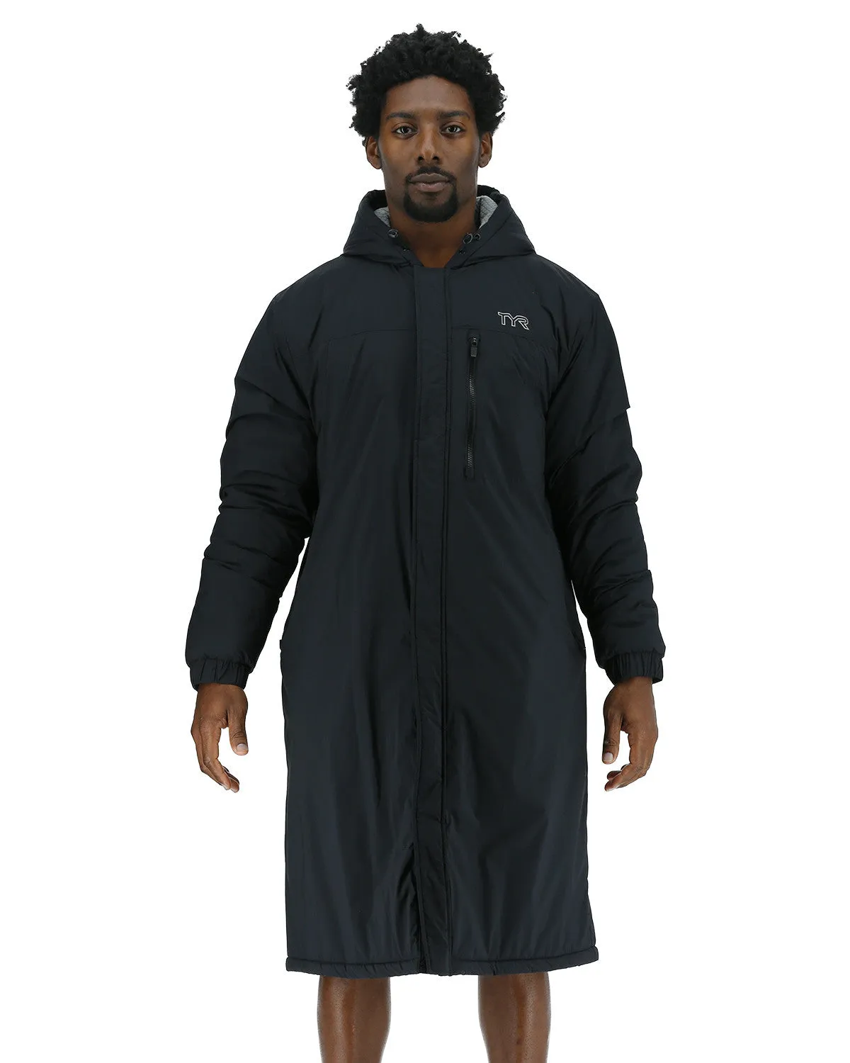 New! TYR Tech UNISEX Parka in Black with Team Logos and Personalization - CRA Swim Team
