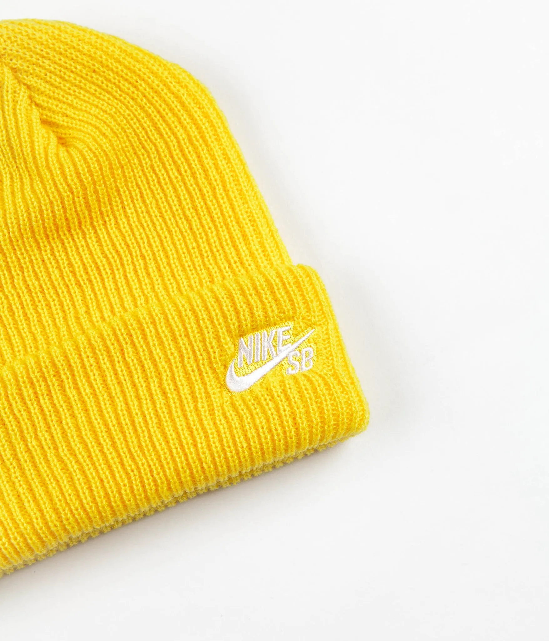 Nike SB Fisherman Beanie - Tour Yellow / White