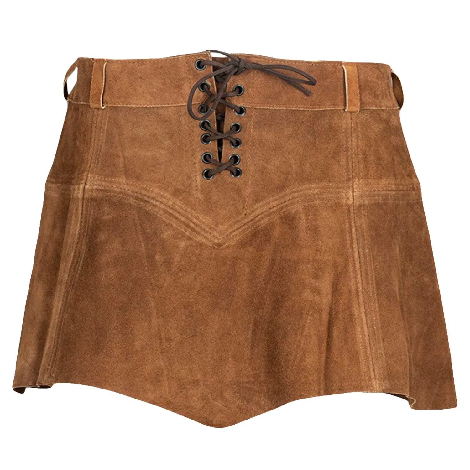 Nuala Leather Skirt - Suede