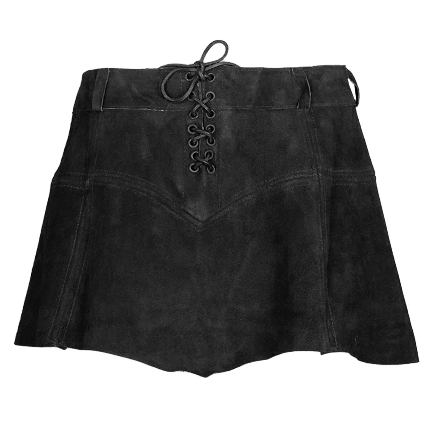 Nuala Leather Skirt - Suede
