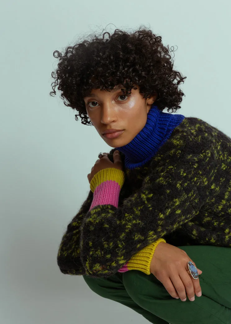 Odeeh Color Block Patch Sweater