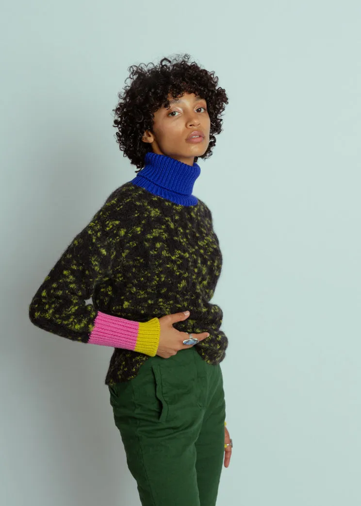 Odeeh Color Block Patch Sweater