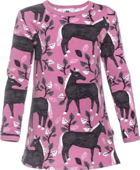 PaaPii VIENO Tunic – Poem Lilac/ Dark Grey