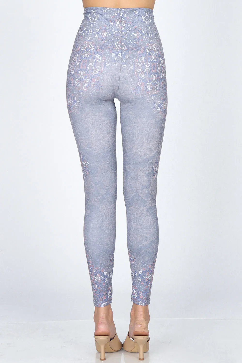 Paisley Border Print Leggings