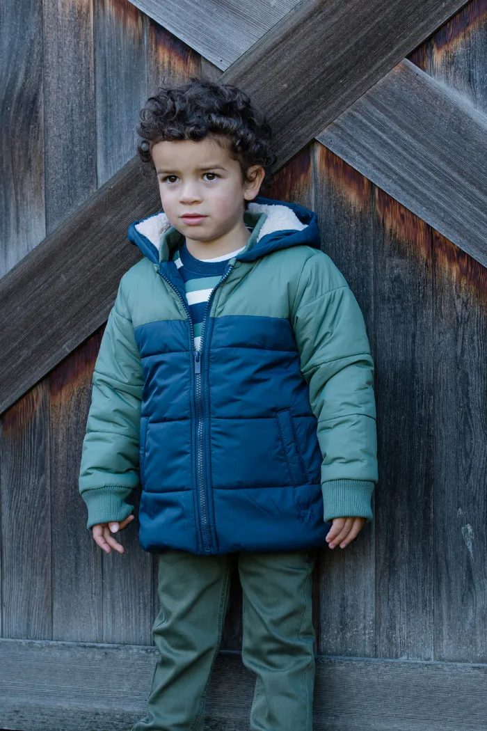 Panel Puffer Jacket