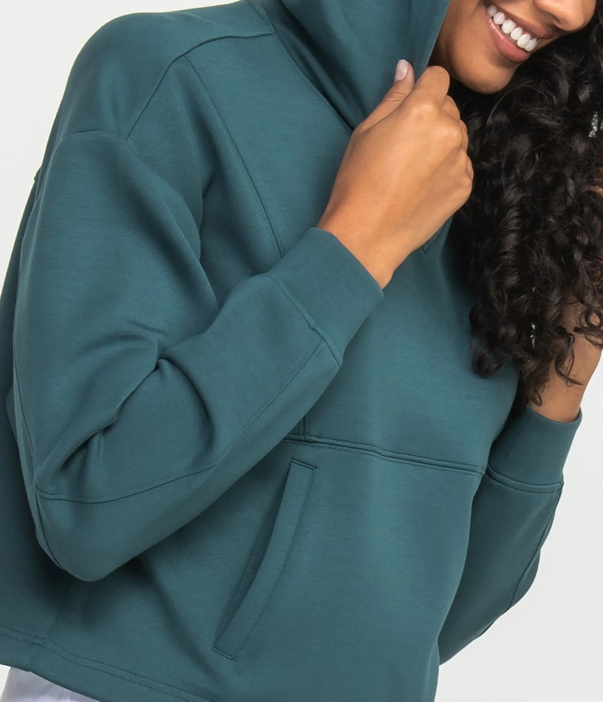 Panelled Performance Hoodie - Balsam
