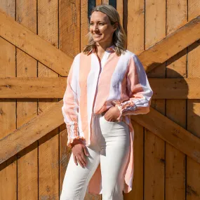 Penny Shirt - Peach Stripe