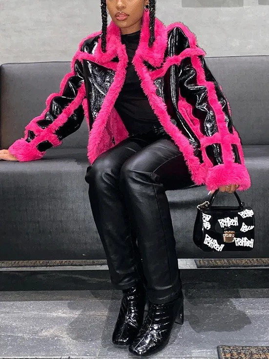 PU Charming Cropped Jacket