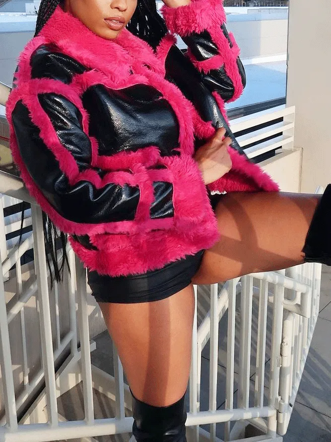 PU Charming Cropped Jacket