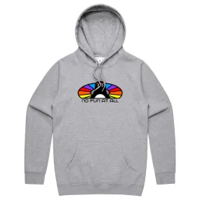 Rainbow Penguin Hoodie (Grey Marle)