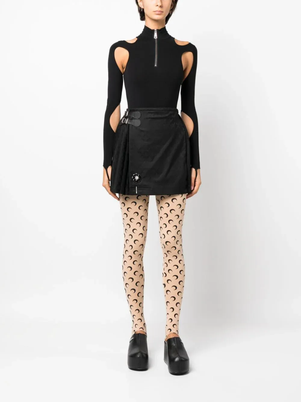 Regenerated All Over Moon Jersey Leggings
