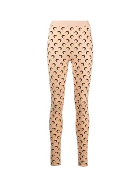 Regenerated All Over Moon Jersey Leggings