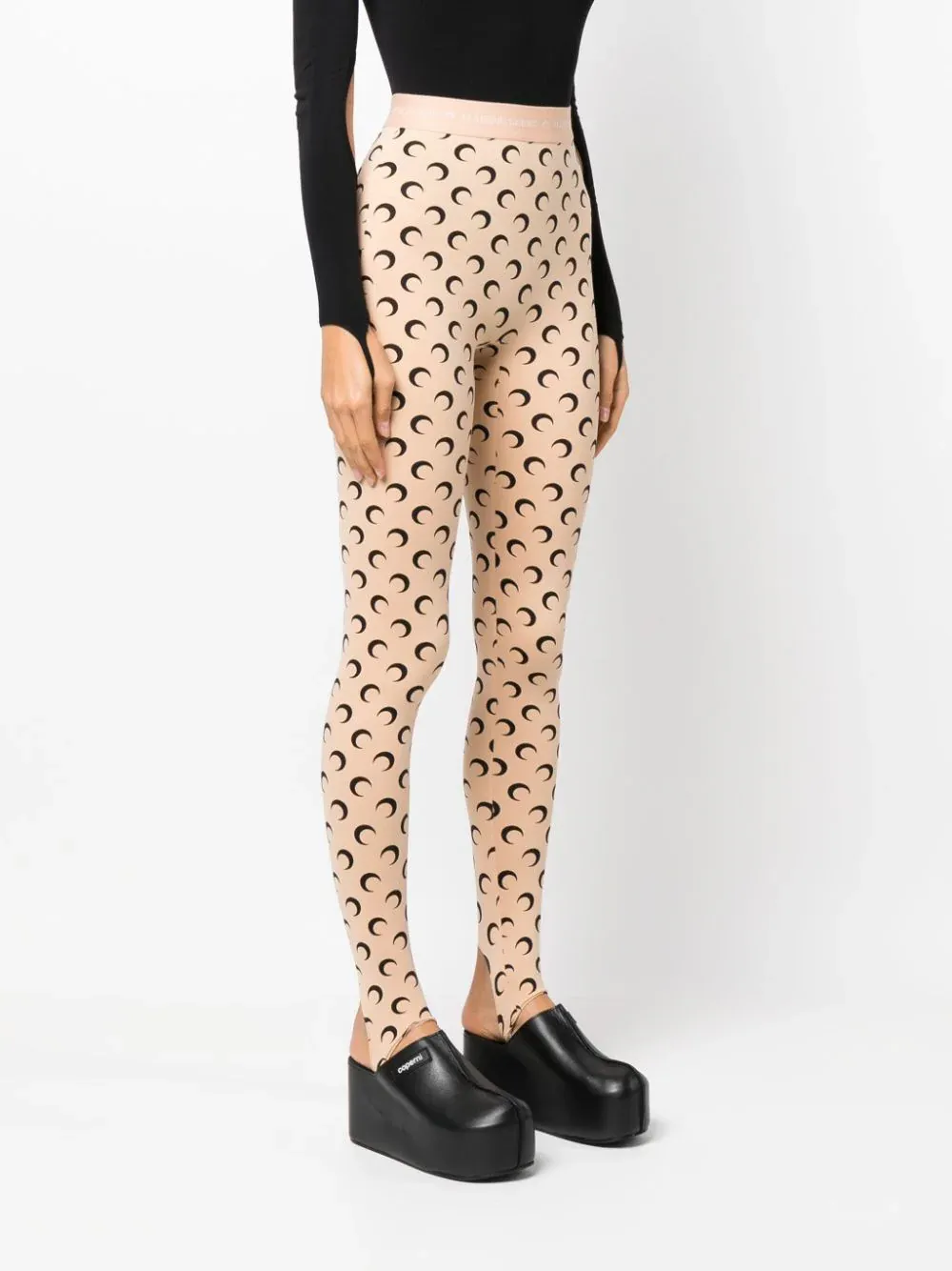Regenerated All Over Moon Jersey Leggings