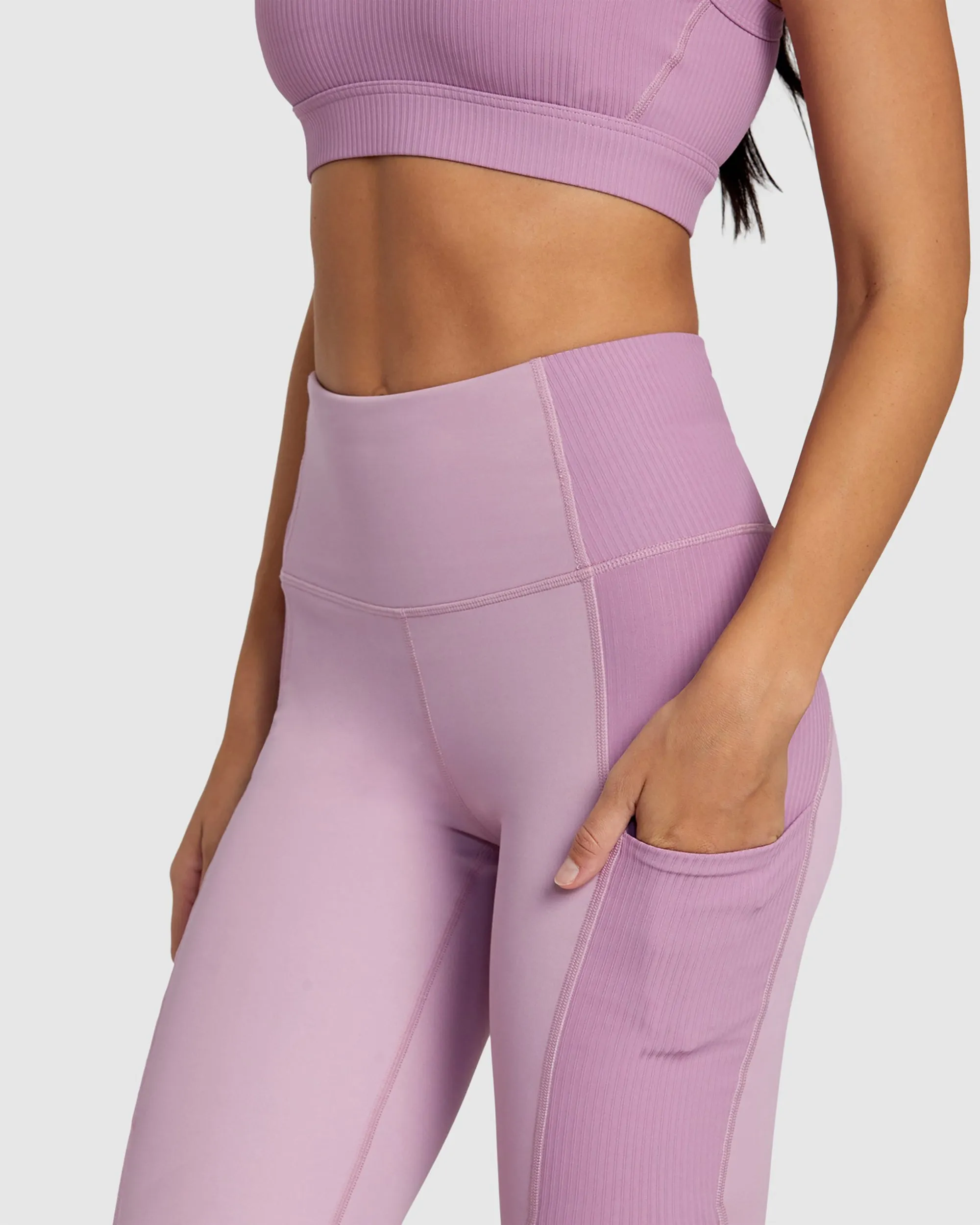 RIB BLOCK LEGGING