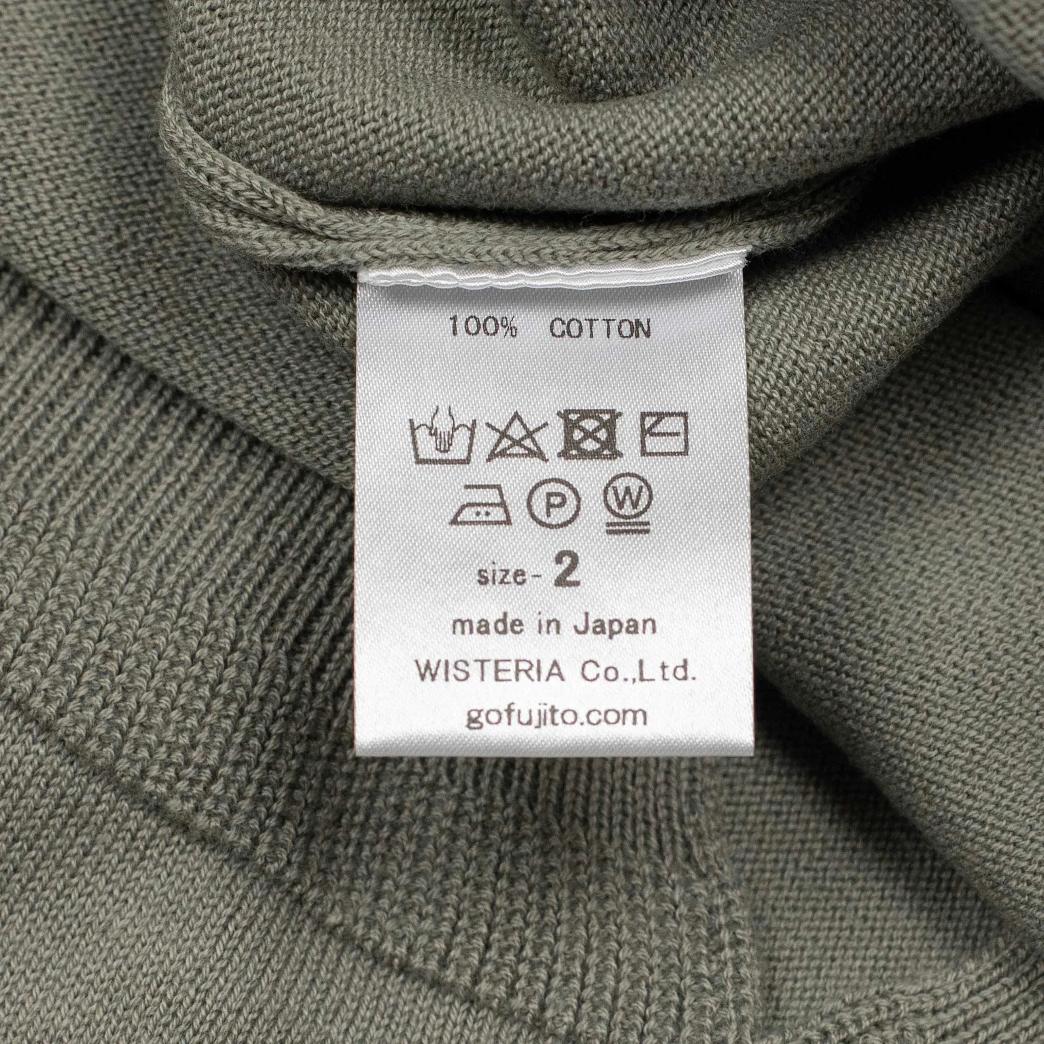 Rollneck knit t-shirt in grey cotton