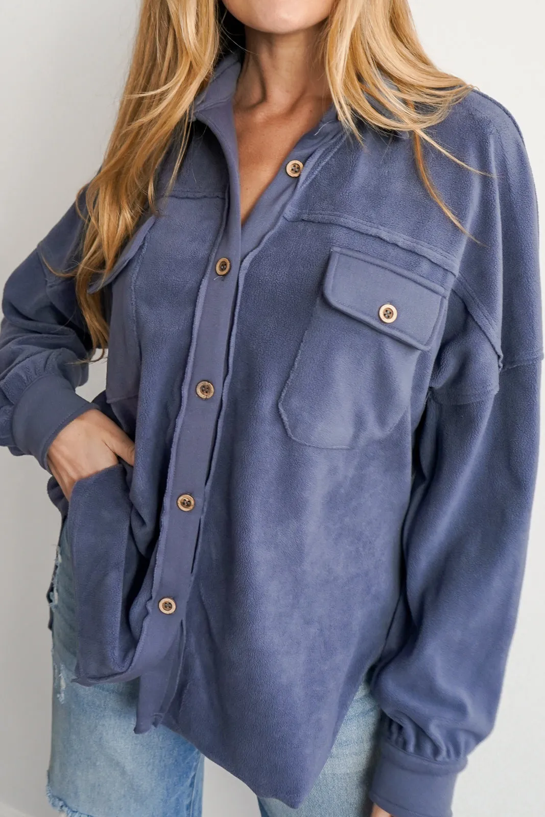 Ruby Button Down Shacket