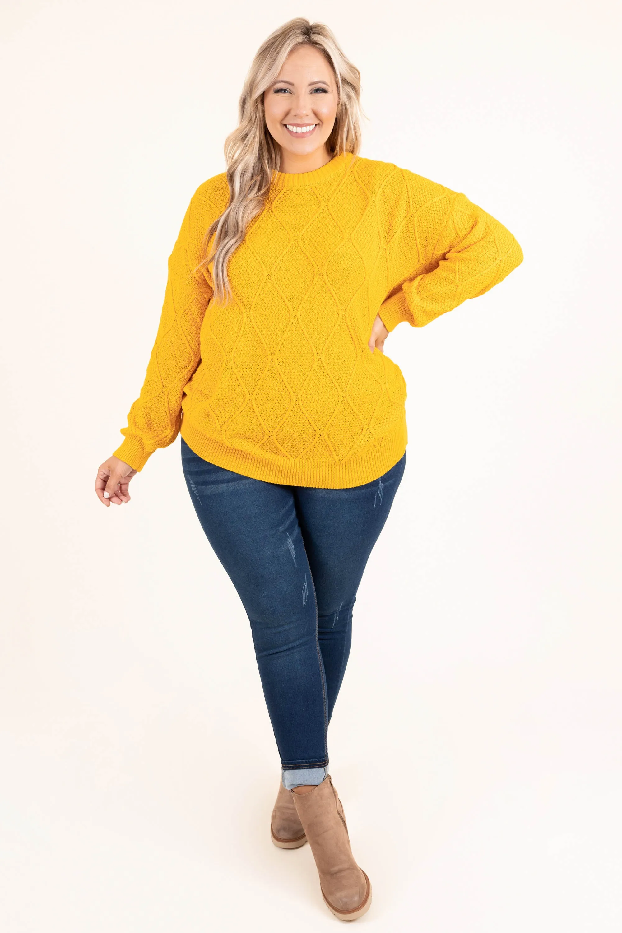 Say It Slow Tunic, Mustard