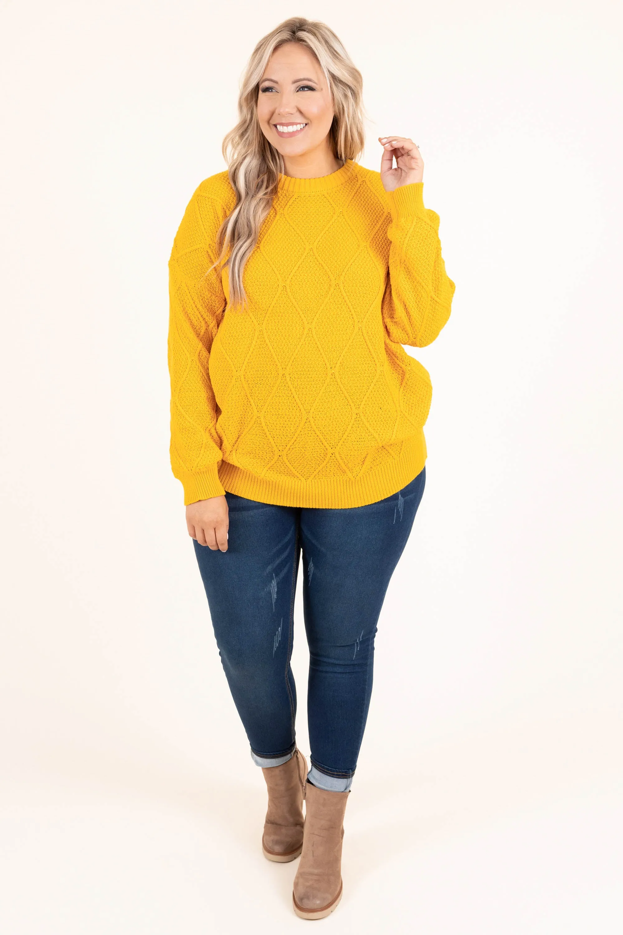 Say It Slow Tunic, Mustard