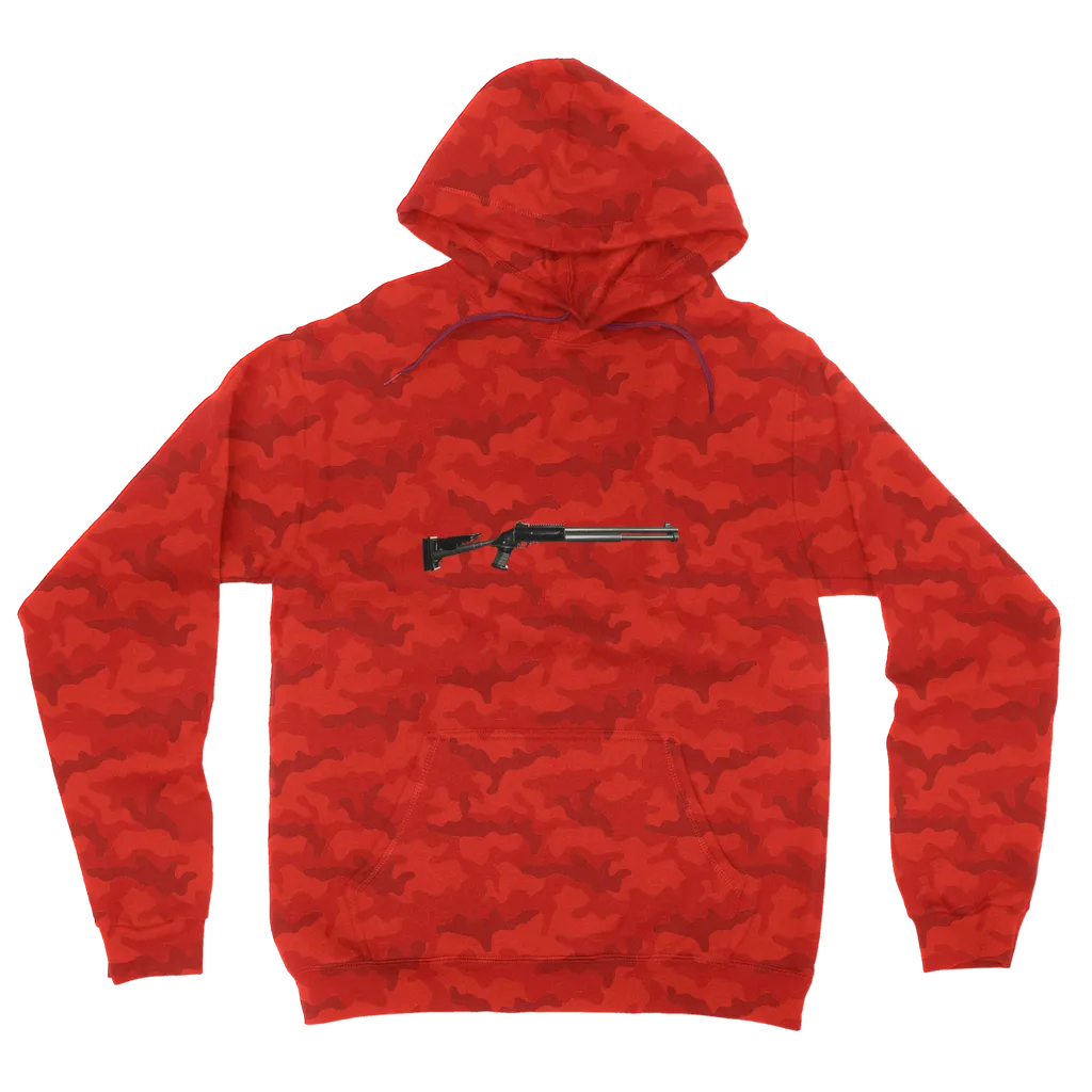 Shotgun Camouflage Adult Hoodie