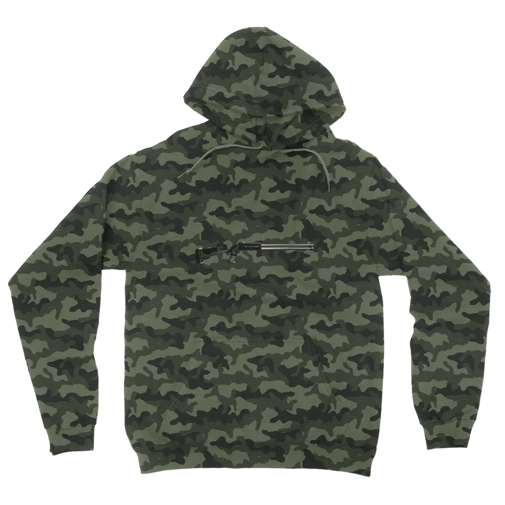 Shotgun Camouflage Adult Hoodie