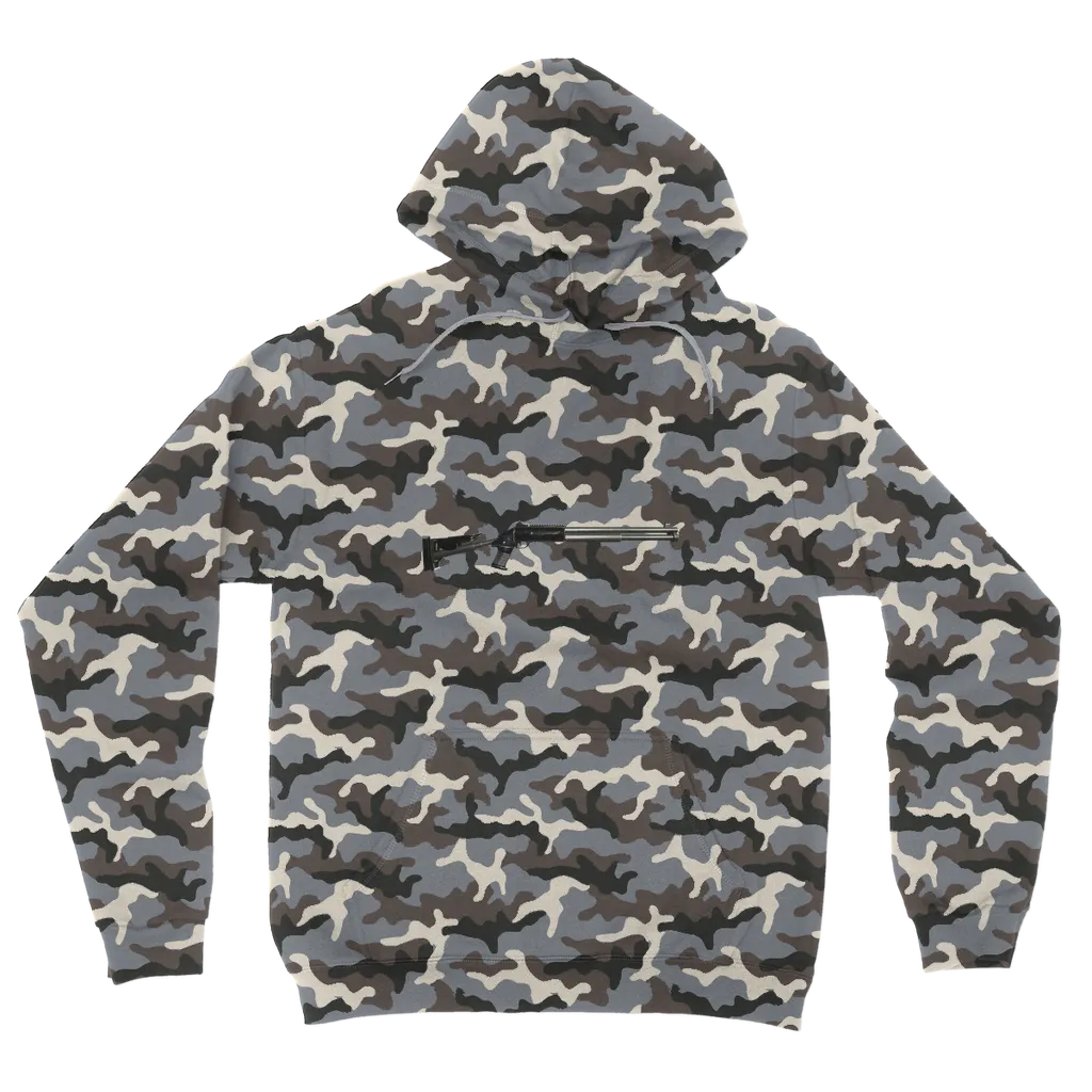 Shotgun Camouflage Adult Hoodie