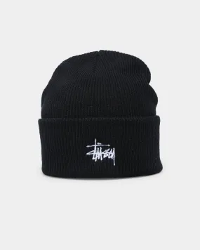 Stussy Graffiti Tall Beanie Black