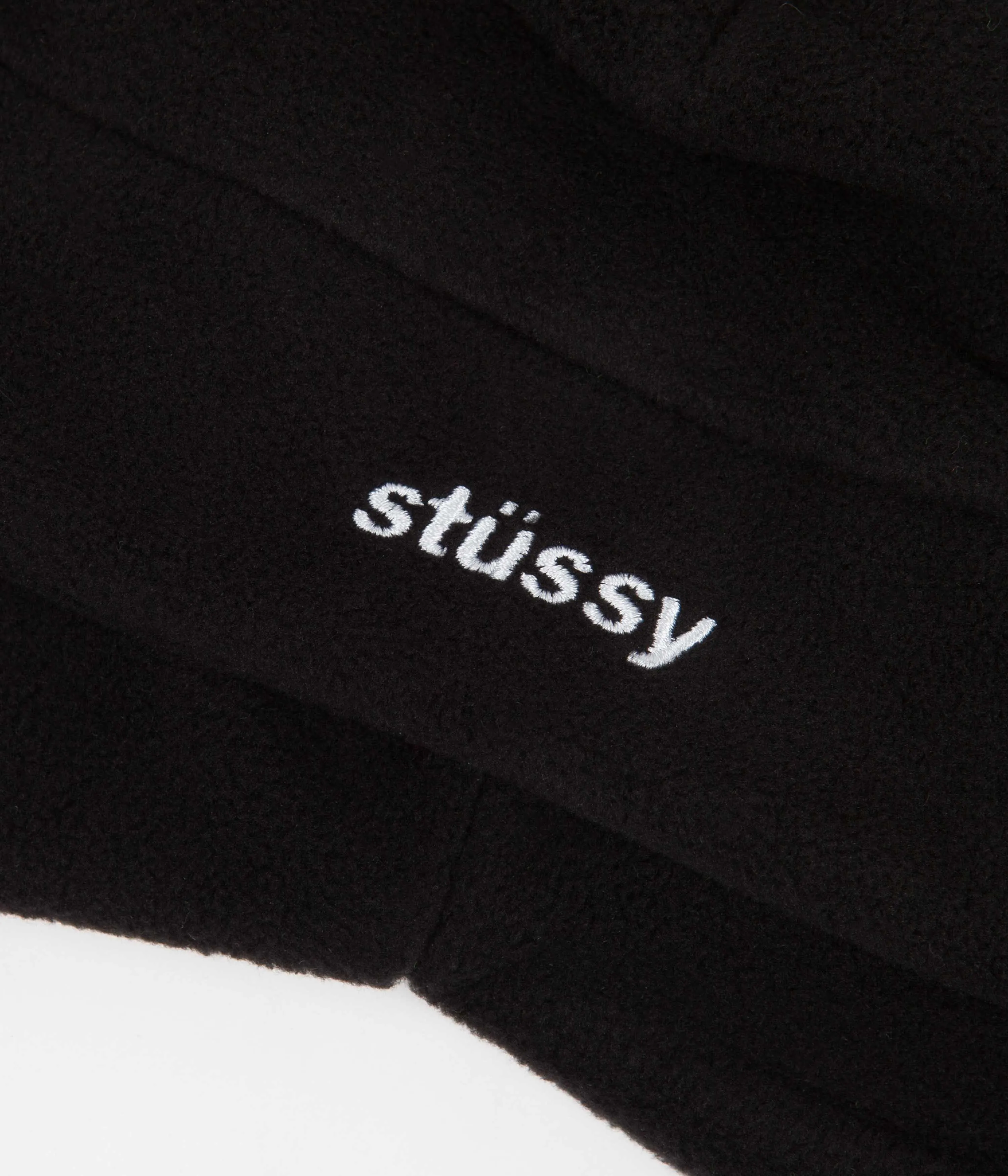 Stussy Polar Fleece Liner Beanie - Black