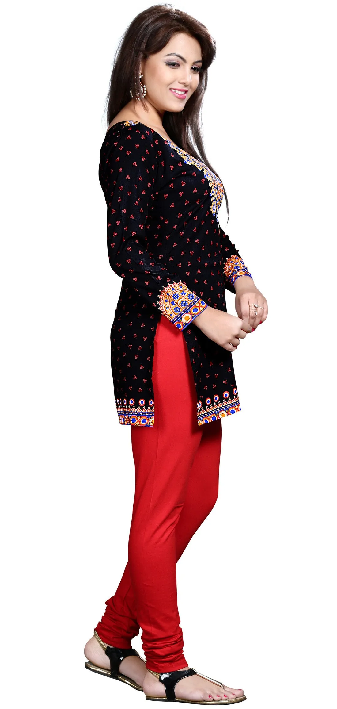 Stylish Black Kurti for Women Short – Elegant Indian Kurti