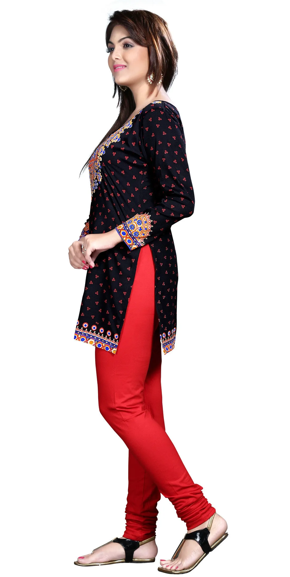 Stylish Black Kurti for Women Short – Elegant Indian Kurti