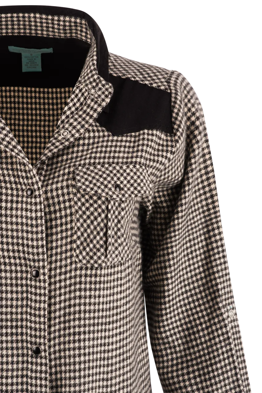 Tasha Polizzi Tall Grass Houndstooth Shirt