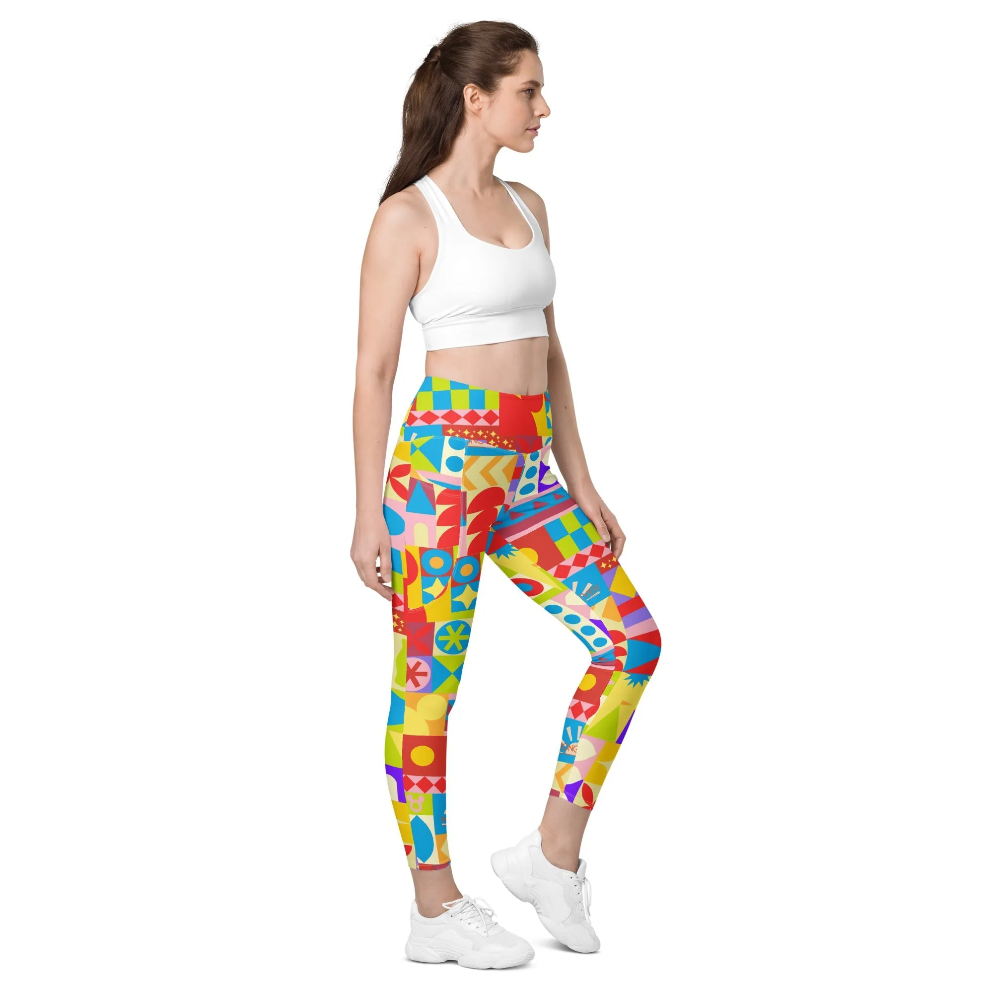 Theme Park Cup Leggings with pockets