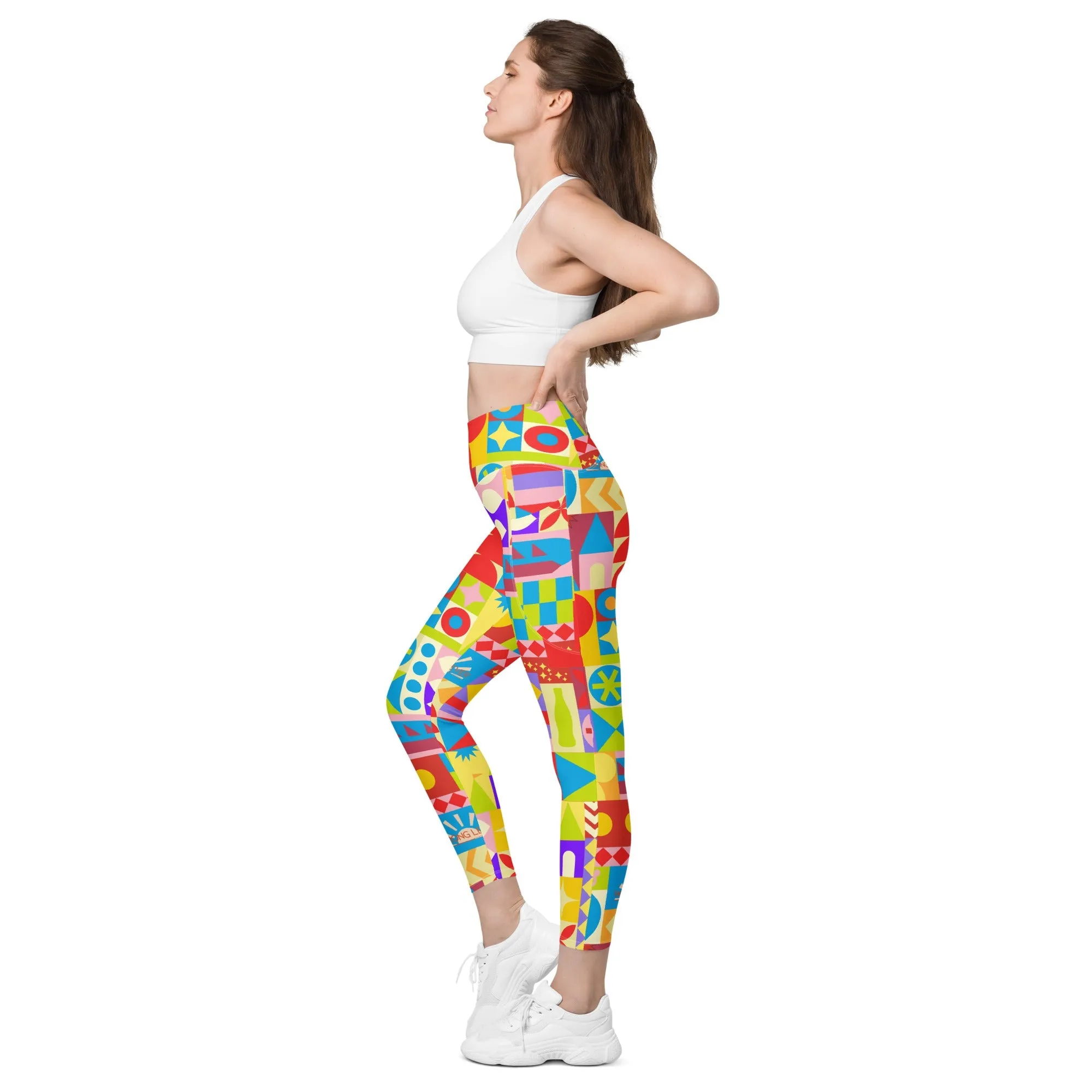Theme Park Cup Leggings with pockets