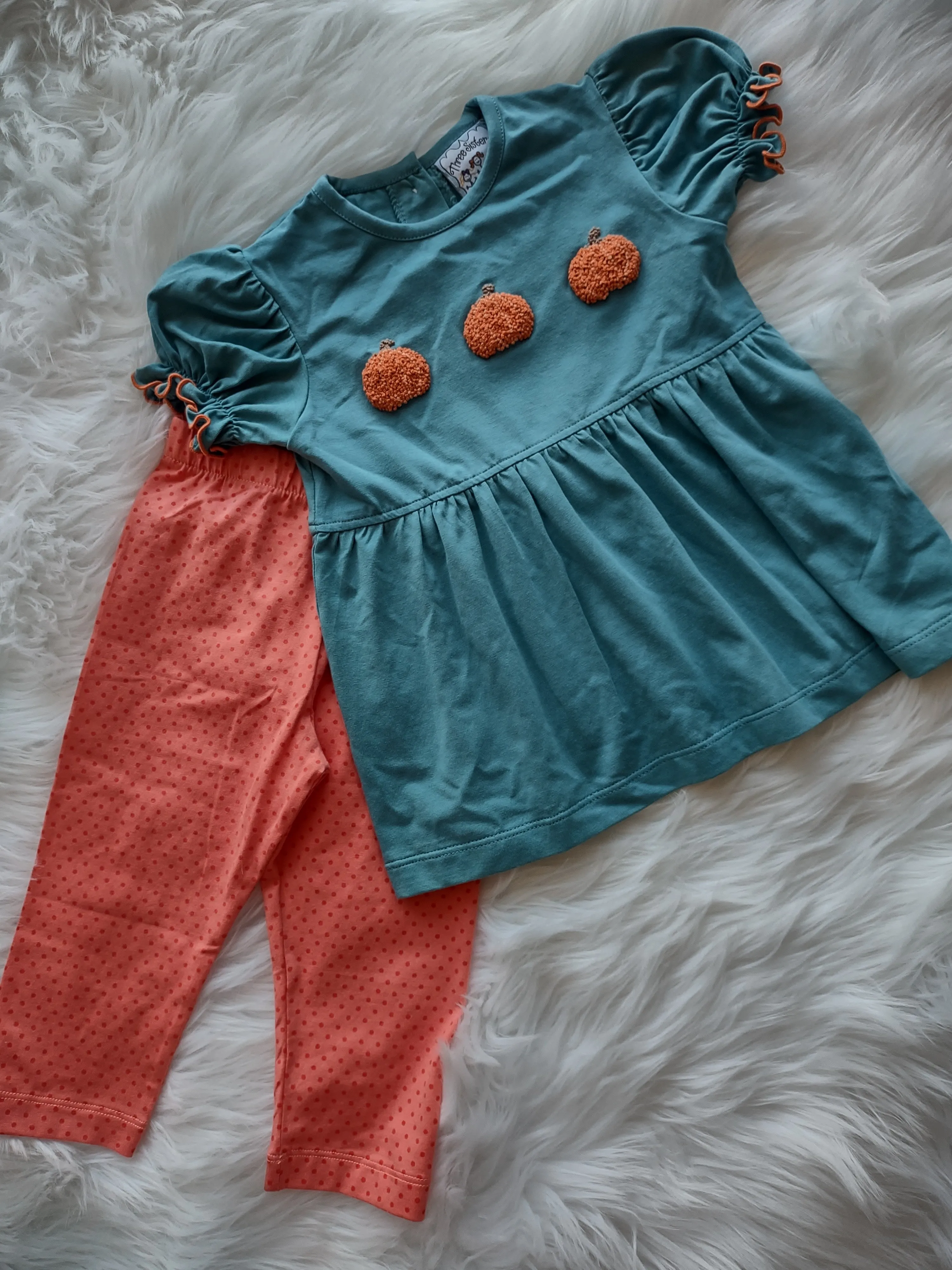 Three Pumpkin Tunic and Leggings
