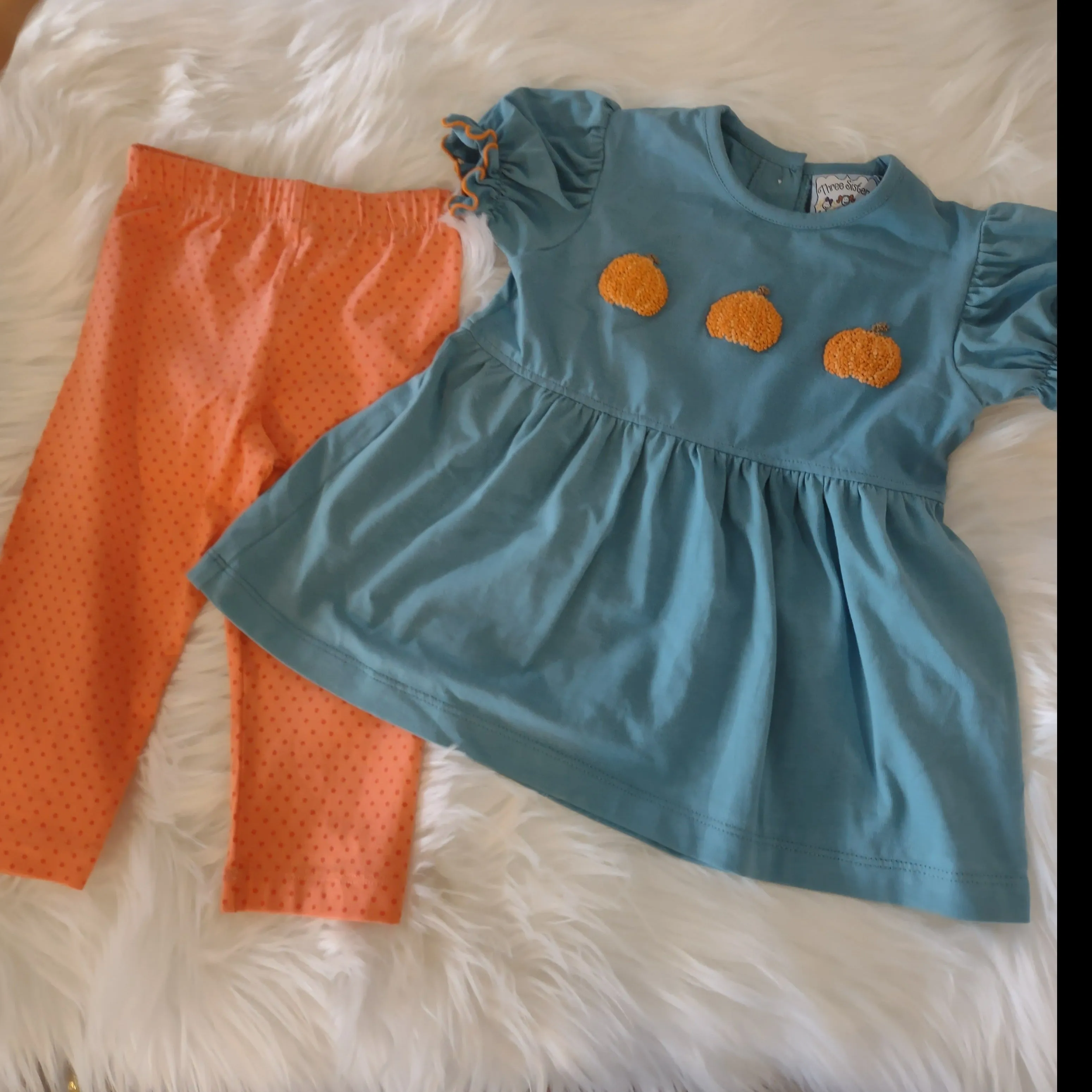 Three Pumpkin Tunic and Leggings