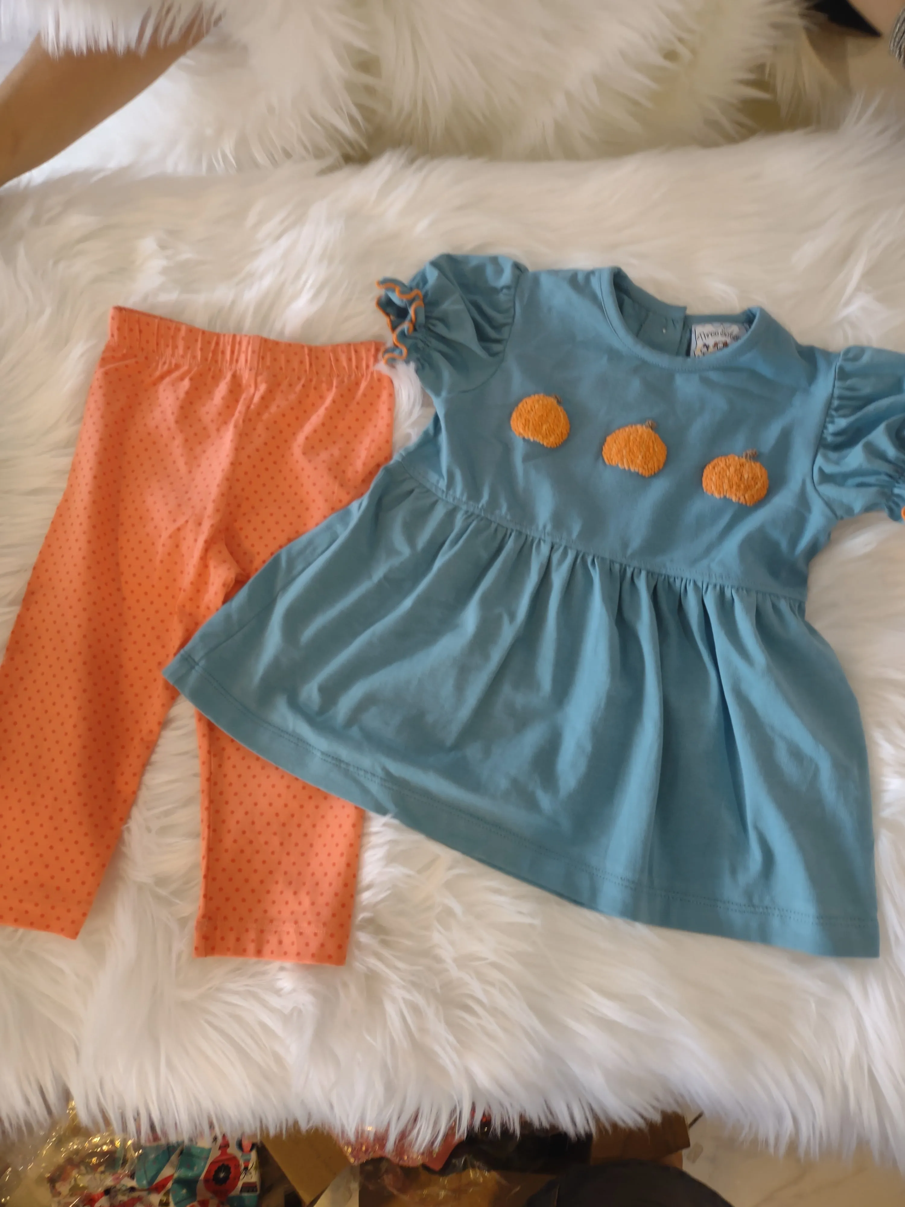Three Pumpkin Tunic and Leggings