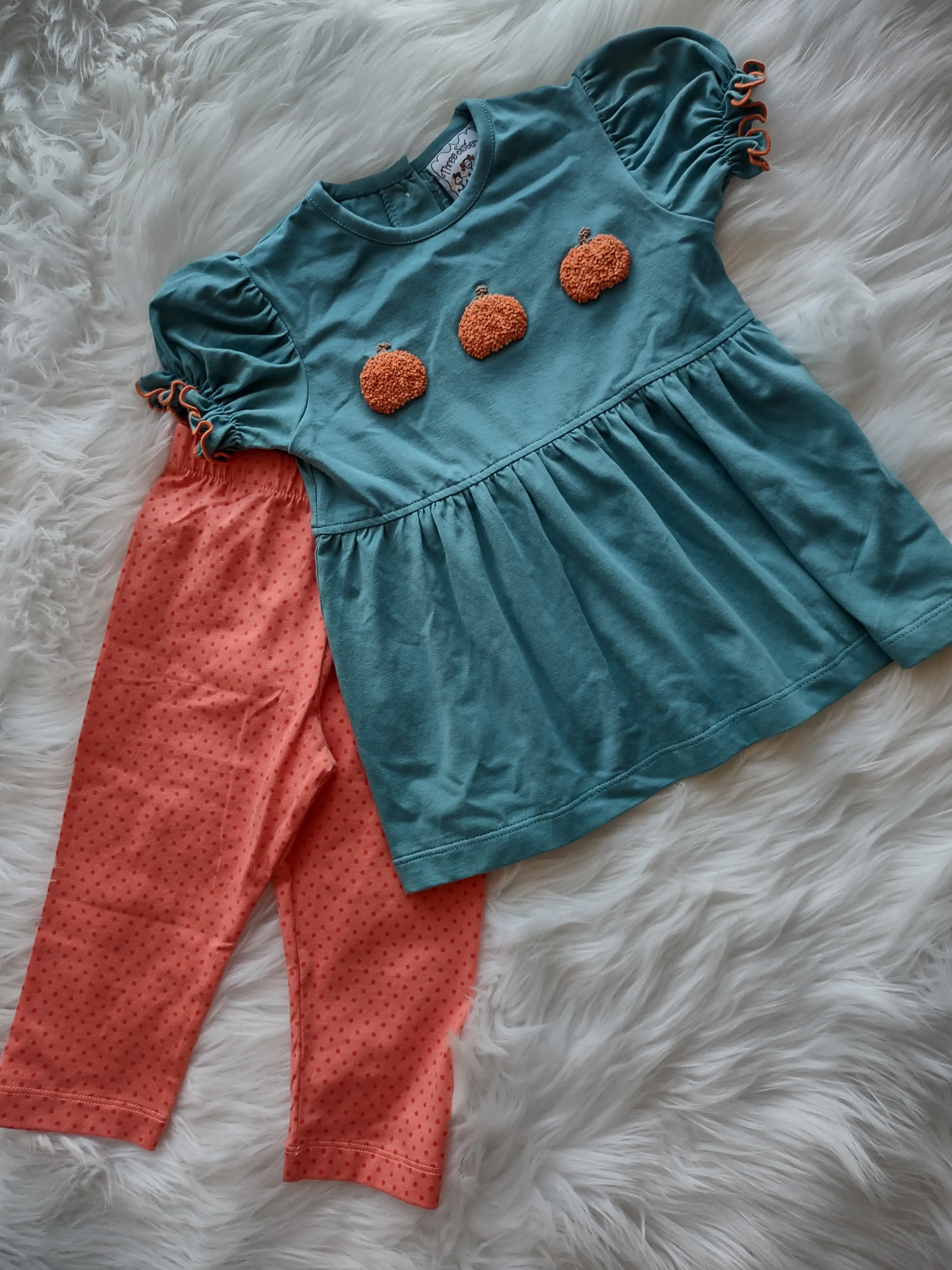 Three Pumpkin Tunic and Leggings