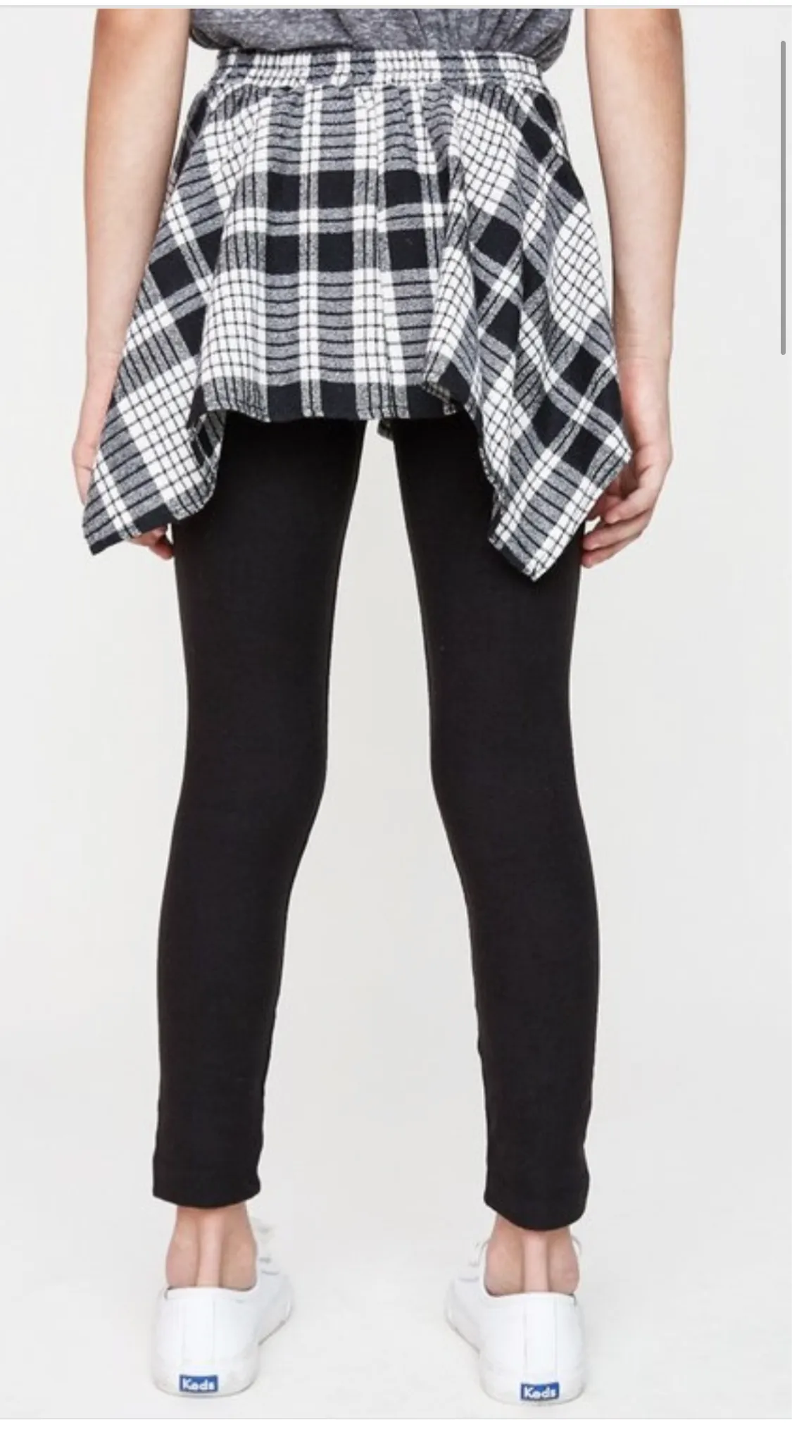 Tied Flannel Leggings