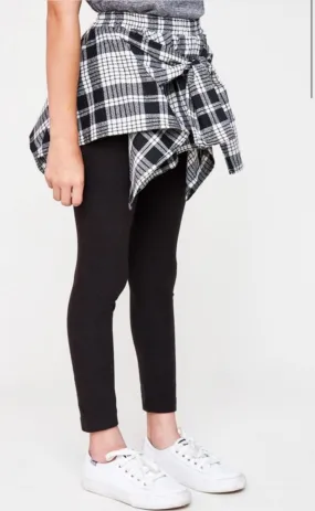 Tied Flannel Leggings