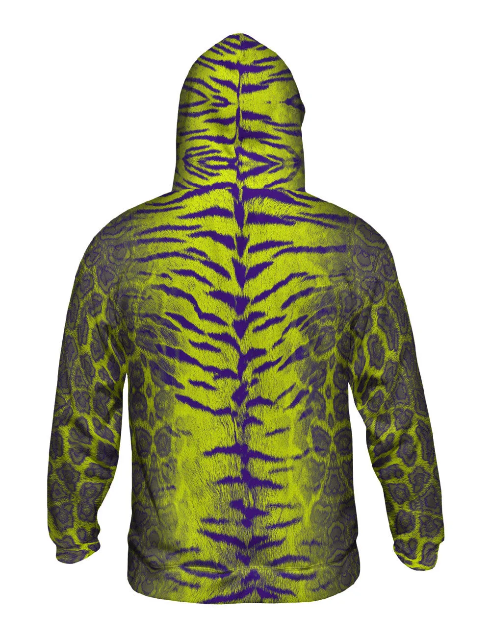 Tiger Leopard Skin Purple Lime Green