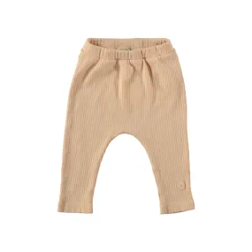 TOCOTO VINTAGE PINK RIBBED BABY LEGGINGS