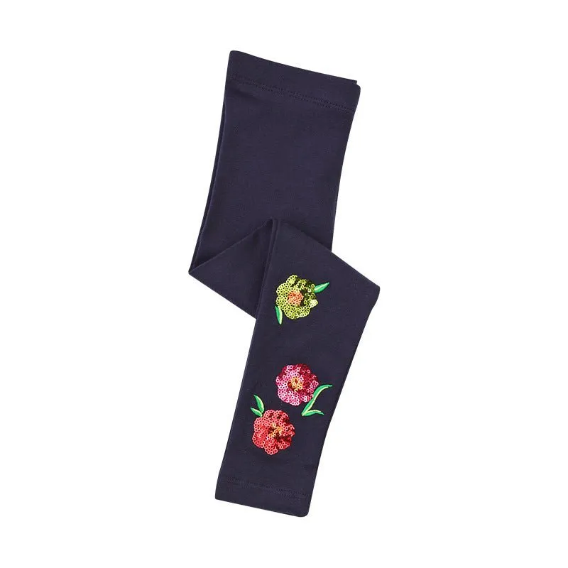 Toddler/Kid Girl's Floral Design Leggings