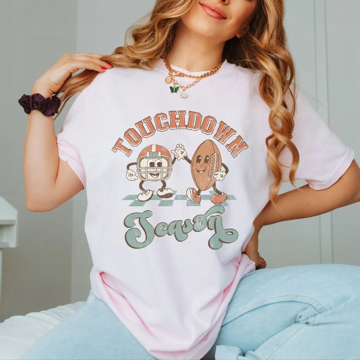 Touchdown Season Comfort Color Wholesale Tee - Quick Shipping