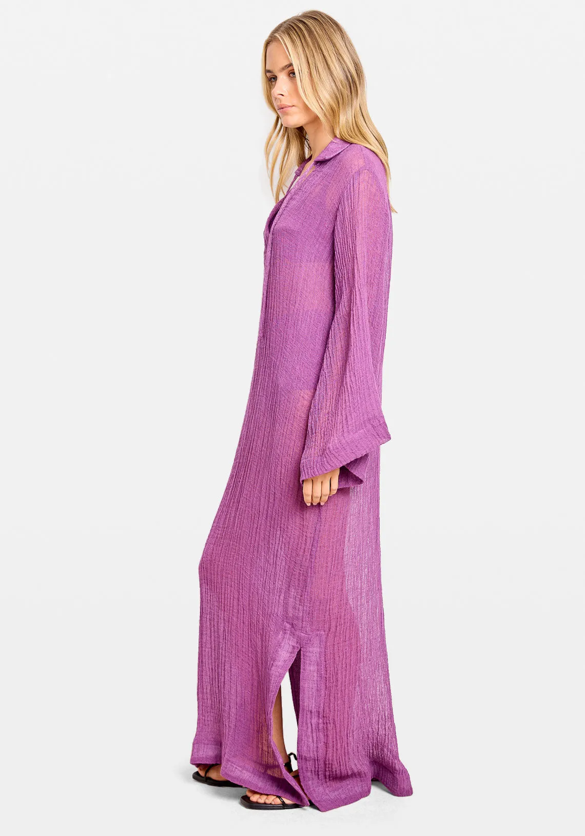 TUNIC CAFTAN RASPBERRY SORRENTO GAUZE