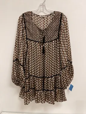 Tunic Long Sleeve By Clothes Mentor In Tan, Size: L