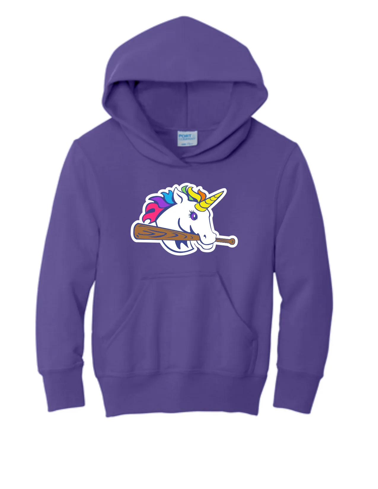UNICORNS YOUTH PURPLE HOODIE PORT 50/50