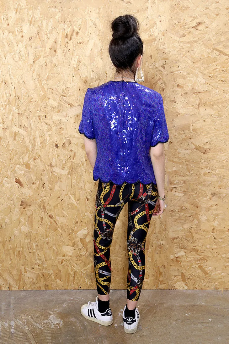 Versace Style Chain Leggings
