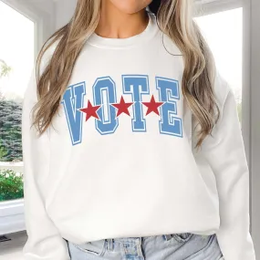 Vote 3 Stars Wholesale Graphic Sweatshirt - Free Shipping